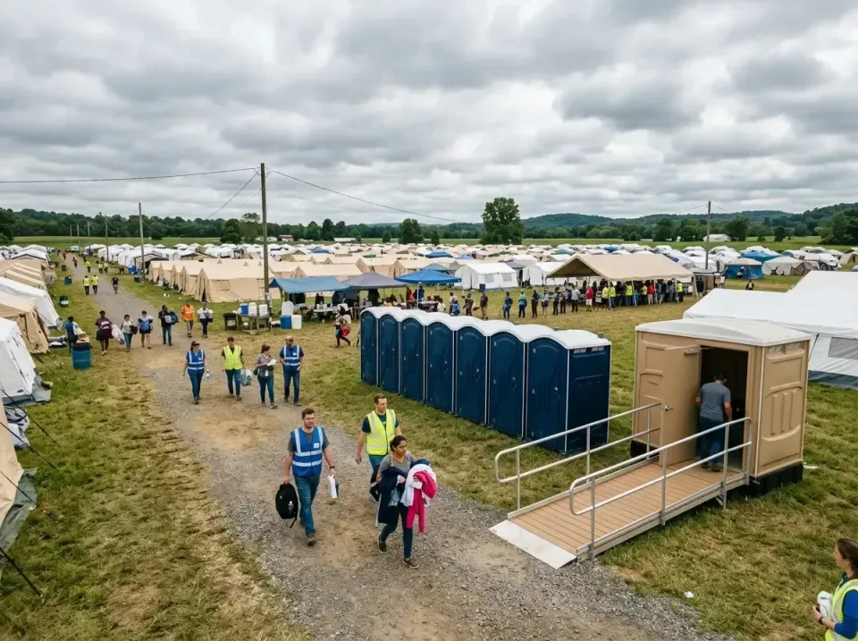 disaster-relief-camp-restrooms-010 — frequently asked questions, Dumpster & Portable Bathrooms Rental in Calera, AL